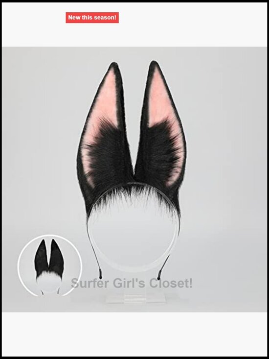 Furry Wolf Fox Ear Headband Cosplay Hair Accessory Handmade Faux Fur main image 4